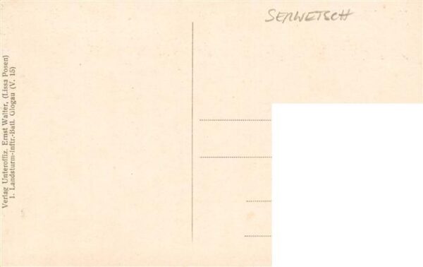 Serwetsch Bialowies PL Winterquartier E. Walter Kuenstlerkarte – Bild 2