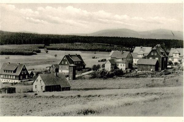 Hohegeiss Harz Panorama Hoehenluftkurort Jugendherberge Neue Siedlung mit Achter