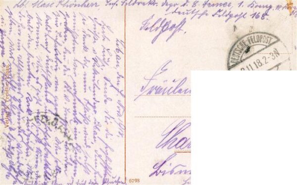 Libau Liepaja Latvia Teilansicht mit Kirche und Bruecke Feldpost – Bild 2