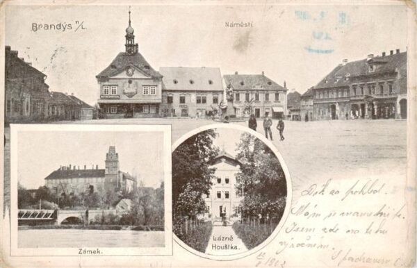 Brandys nad Labem-Stara Boleslav Brandeis Elbe CZ Namesti Zamek Lazne Houstka