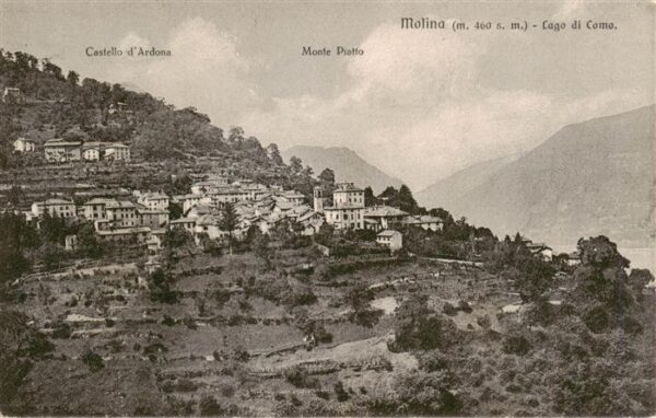 Molina di Fagetto Como IT Panorama Castello d Ardona Monte Piattp