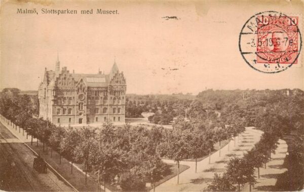 Malmoe Sweden Slottsparken med Museet