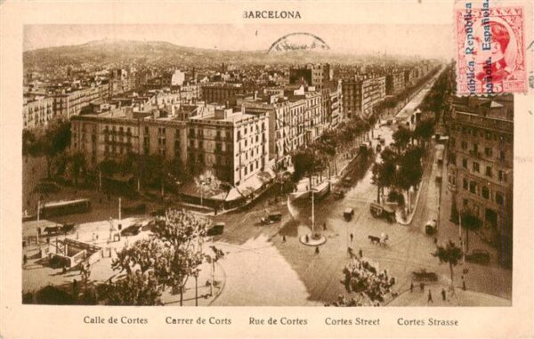Barcelona Cataluna ES Calle de Cortes