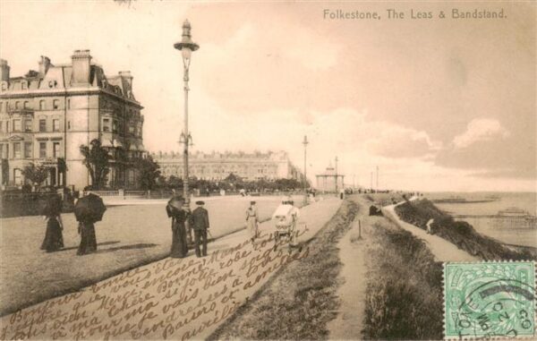 Folkestone UK The Leas and Bandstand