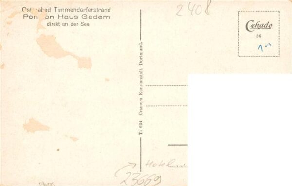 Timmendorfer Strand Timmendorferstrand Timmendorf Pension Haus Gedern – Bild 2