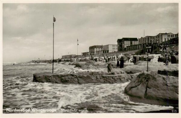 Wangerooge Wangeroog Nordseebad Sturmflut