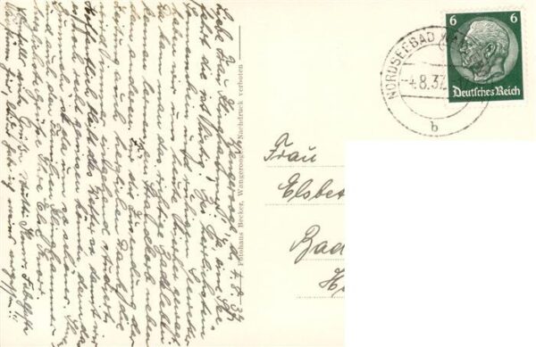 Wangerooge Wangeroog Nordseebad Sturmflut – Bild 2