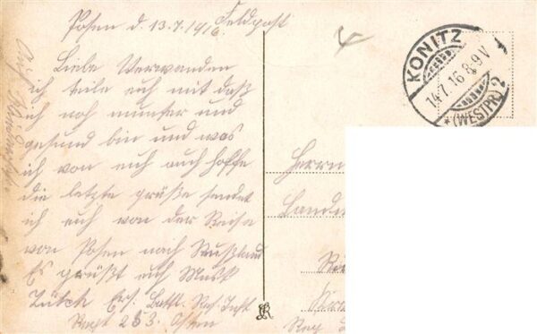 Posen Poznan An der Schlossbruecke Feldpost – Bild 2