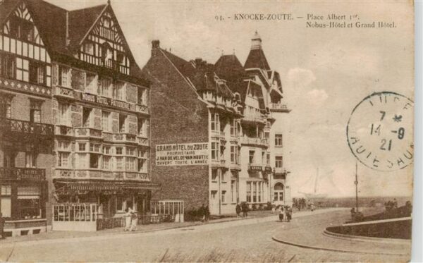 Knocke Knocke-sur-Mer Knokke-Heist Belgie Place Albert Ier Nobus-Hôtel et Grand