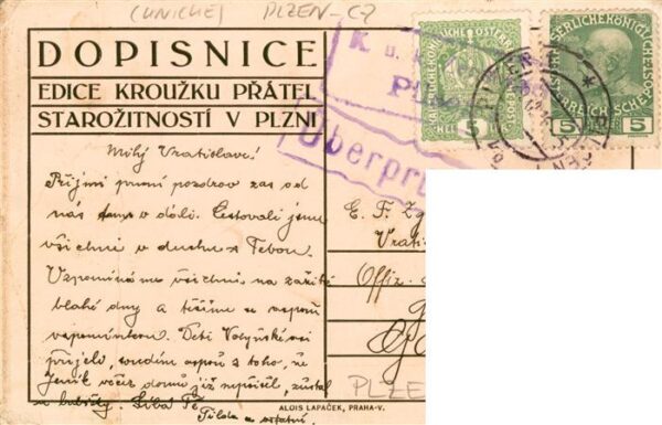 Plzen Pilsen CZ Kuenstlerkarte – Bild 2