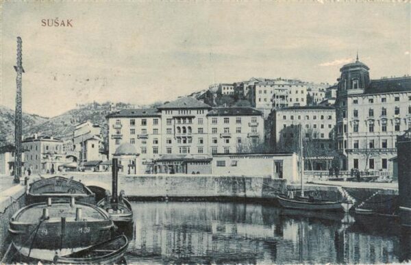 Susak Fiume Rijeka Croatia Partie am Hafen