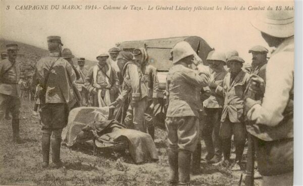 Taza  Maroc Campagne du Maroc 1914 Colonne de Taza Général Liautey