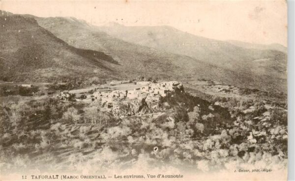 Taforalt Maroc et les environs vue d Aounoute