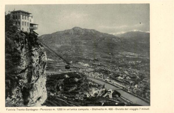 Trento Trient Trentino-Alto Adige IT Funivia Trento-Sardagna-Percorso