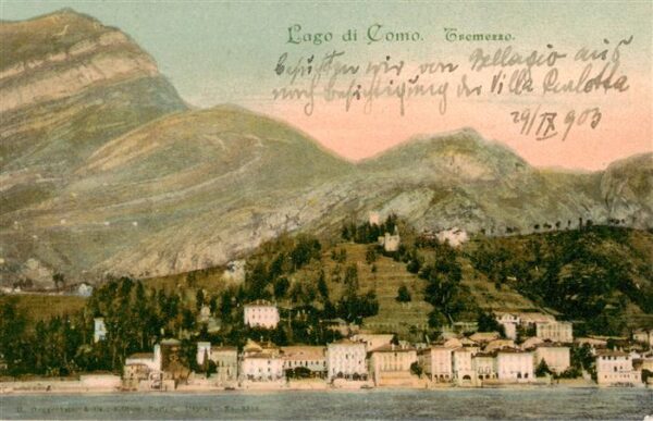 Tremezzo Lago di Como IT Ansicht vom See aus