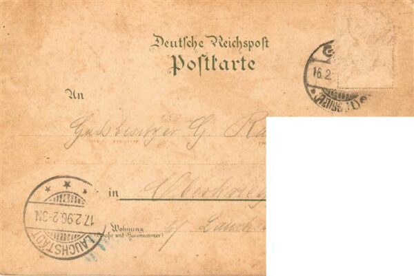 Gera  Thueringen Waldhaus Restaurant Festsaal Litho Deutsche Reichspost – Bild 2