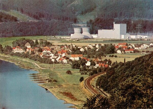 Wuergassen Beverungen Panorama Kraftwerk