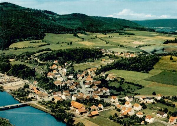 Hemfurth-Edersee Edertal Fliegeraufnahme