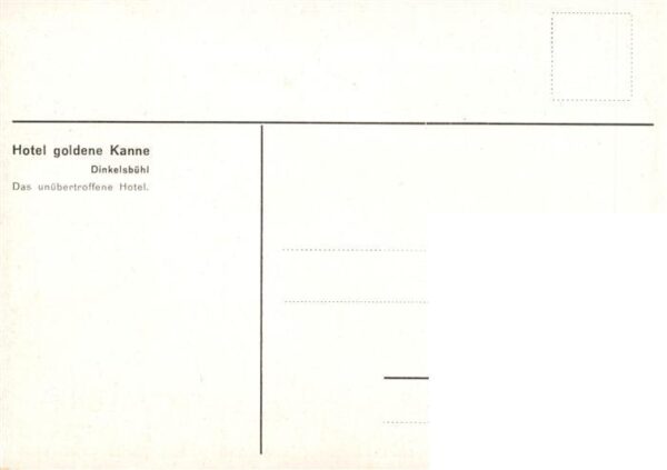 Dinkelsbuehl Hotel goldene Kanne Kuenstlerkarte – Bild 2