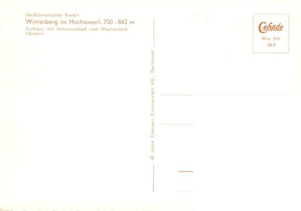 Winterberg  Hochsauerland NRW Kurhaus Schwimmbad Wochenendhaeuser – Bild 2