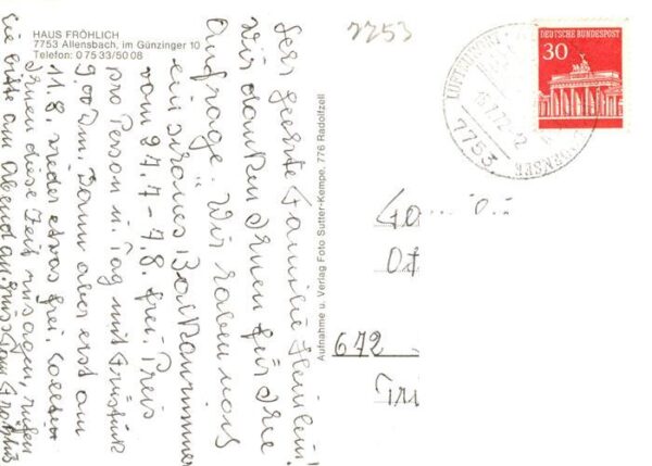 Allensbach Bodensee Gaestehaus Haus Froehlich – Bild 2