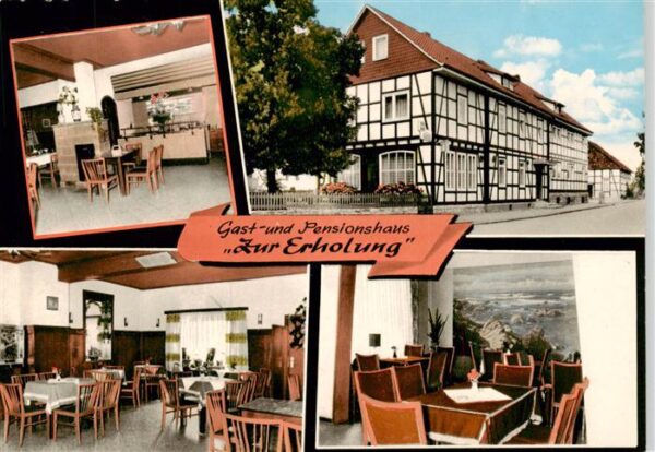 Mengershausen Rosdorf Gasthaus Pension zur Erholung Gastraeume Fachwerkhaus