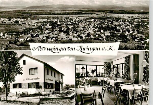 Ihringen Kaiserstuhl Panorama Gasthaus zum Abtsweingarten