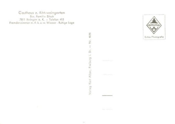 Ihringen Kaiserstuhl Panorama Gasthaus zum Abtsweingarten – Bild 2