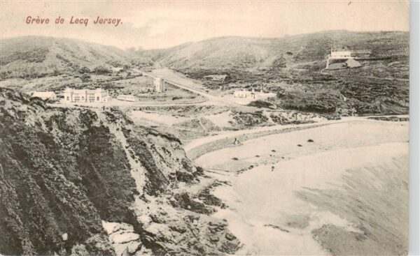 Jersey  UK Greve de Lecq Vue aerienne