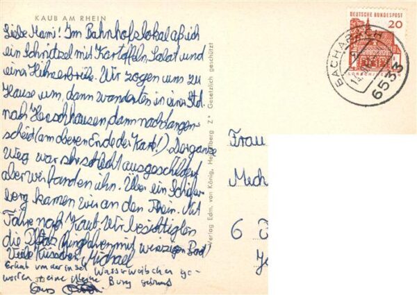 Kaub Caub Rhein Panorama Empfang von Ihre Majestaet Koenigin Elizabeth II – Bild 2