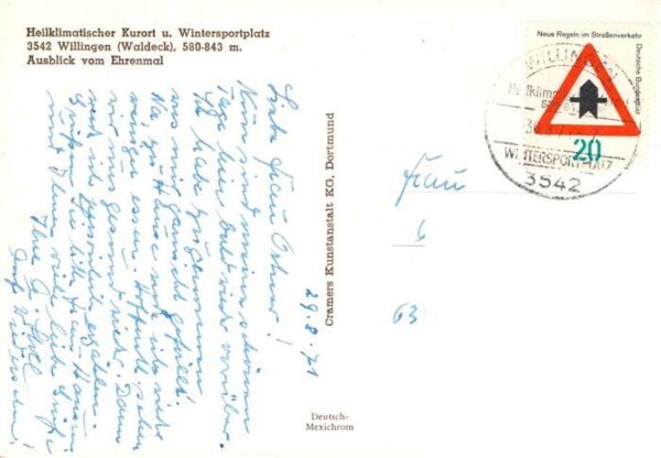 Willingen Sauerland Panorama Heilklimatischer Kurort und Wintersportplatz Ausbli – Bild 2