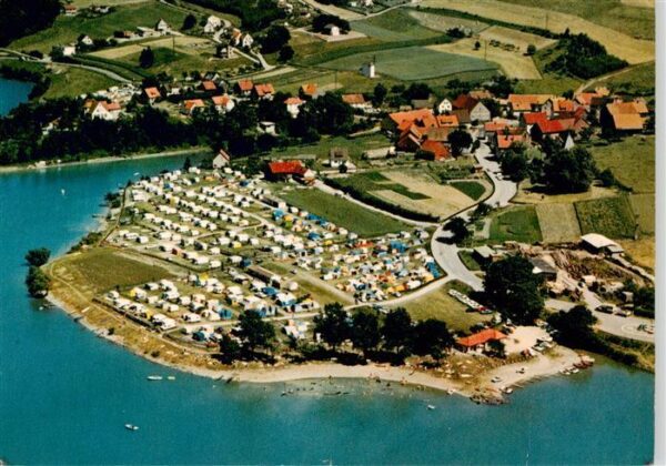 Heringhausen Bestwig Sauerland Ansicht mit Campingplatz Naturpark Diemelsee