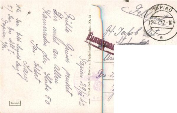 Tapiau Gwardeisk Oblast Kaliningrad Rathaus Feldpost – Bild 2