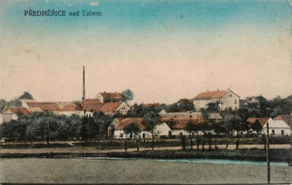 Predmerice nad Labem Predmeritz Elbe CZ Ortsansicht