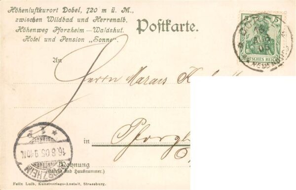 Dobel  Schwarzwald Hotel Pension Sonne – Bild 2