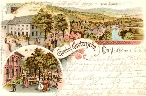 Dahl Hagen Panorama Gasthof Grotensohn Garten