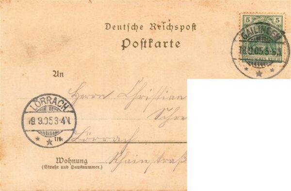 Gailingen Singen BW Schule und Rathaus Ludwigsheim Rheinburg Friedrichsheim Krie – Bild 2