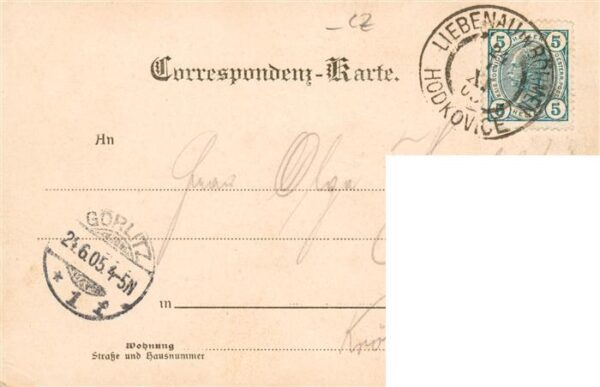 Liebenau Hodkovice nad Mohelkou CZ Rathhaus Reichenbergerstrasse – Bild 2