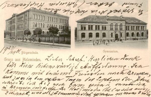 Holzminden Weser Niedersachsen Buergerschule Gymnasium
