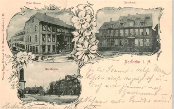 Northeim Niedersachsen Hotel Sonne Rathhaus Marktplatz
