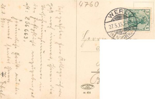 Werl Westfalen Panorama Praeparanten Anstalt Kgl Lehrer Seminar – Bild 2