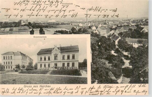 Nerchau Sachsen Panorama Beamtenschule