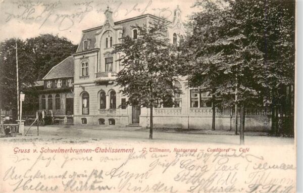 Schwelm NRW Schwelmerbrunnen Etablissement Restaurant Conditorei Cafe