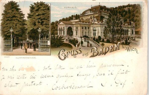 Baden  Wien AT Kurpromenade Kurhaus