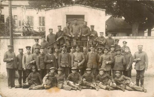 Neuwied Rhein Reservelazarett Soldaten Gruppenfoto