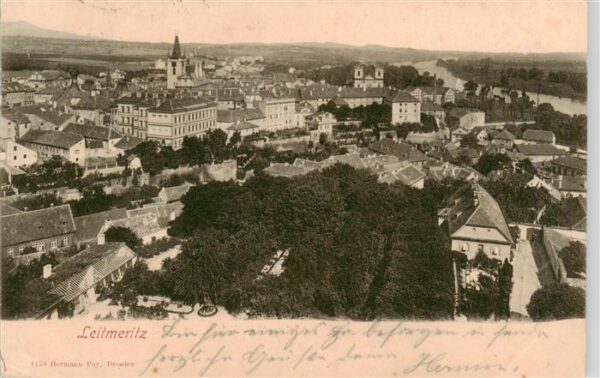 Leitmeritz Litomerice CZ Stadtpanorama