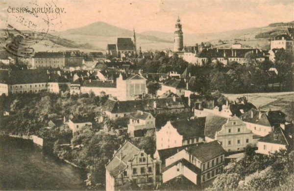 Cesky Krumlov Krumau Moldau CZ Stadtpanorama