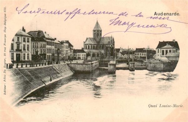 Audenarde Audenaerde Oost-Vlaanderen Belgie Quai Louise Marie