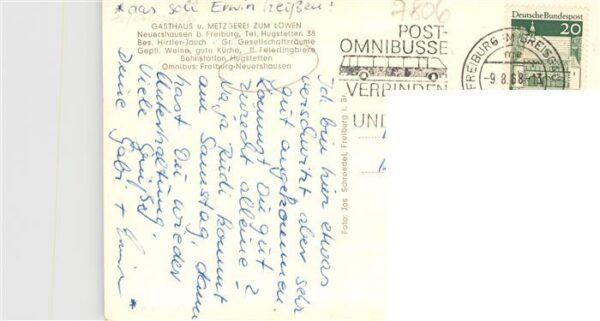 Neuershausen March Gasthaus Metzgerei zum Loewen – Bild 2