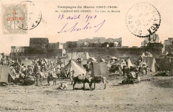 Casbah-Ben-Ahmed Maroc Un coin du marché